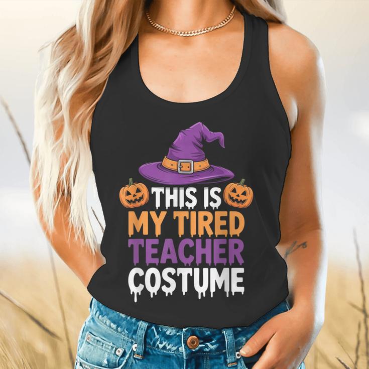 This Is My Tired Teacher Costume Halloween Flowy Tank, gift for family, gift for coworker This Is My Tired Teacher Costume Halloween Flowy Tank, gift for family, gift for coworker