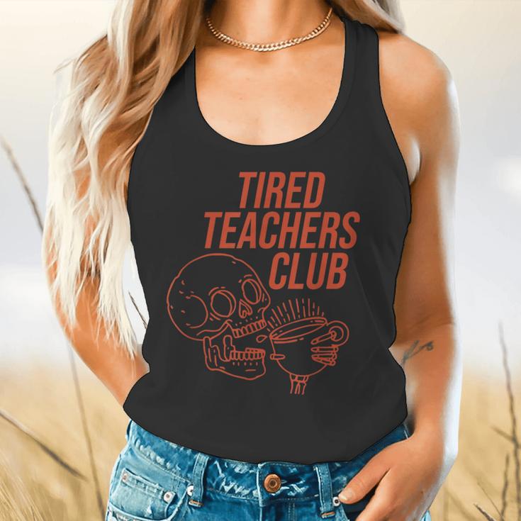 Tired Teachers Club Flowy Tank, gift for family, gift for coworker Tired Teachers Club Flowy Tank, gift for family, gift for coworker
