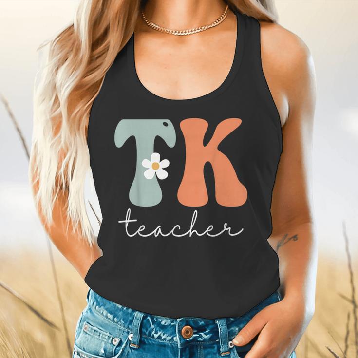 TK Teacher Retro Groovy Vintage Happy First Day Of School Flowy Tank, gift for family, gift for coworker TK Teacher Retro Groovy Vintage Happy First Day Of School Flowy Tank, gift for family, gift for coworker