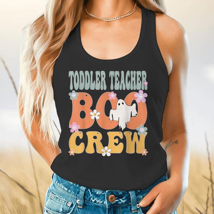 Toddler Teacher Boo Crew Ghost Groovy Halloween For Women Flowy Tank, gift for family, gift for coworker