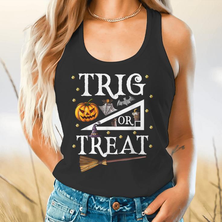 Trig Or Treat Shirt Halloween Math Teacher School College Men Women Kids Flowy Tank, gift for family, gift for coworker