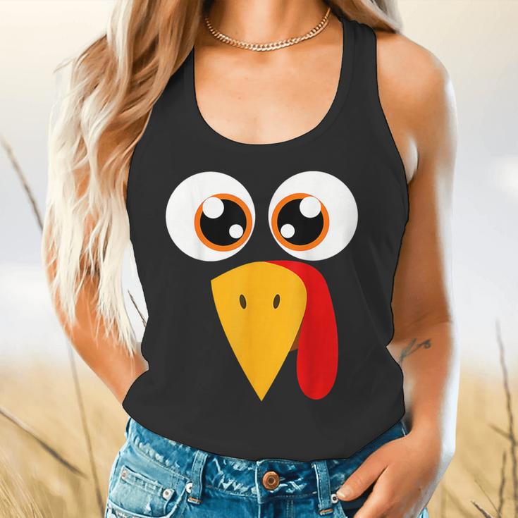 Turkey Face Halloween Costume Thanksgiving Teacher Nurse Flowy Tank, gift for family, gift for coworker