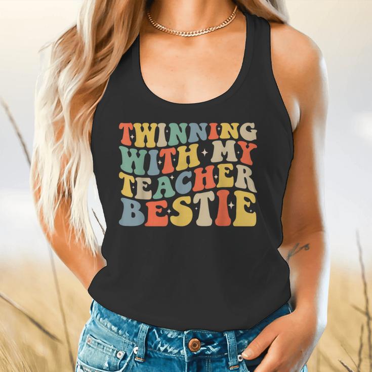 Twin Day Friends Teacher Twinning With My Bestie Matching Flowy Tank, gift for family, gift for coworker Twin Day Friends Teacher Twinning With My Bestie Matching Flowy Tank, gift for family, gift for coworker