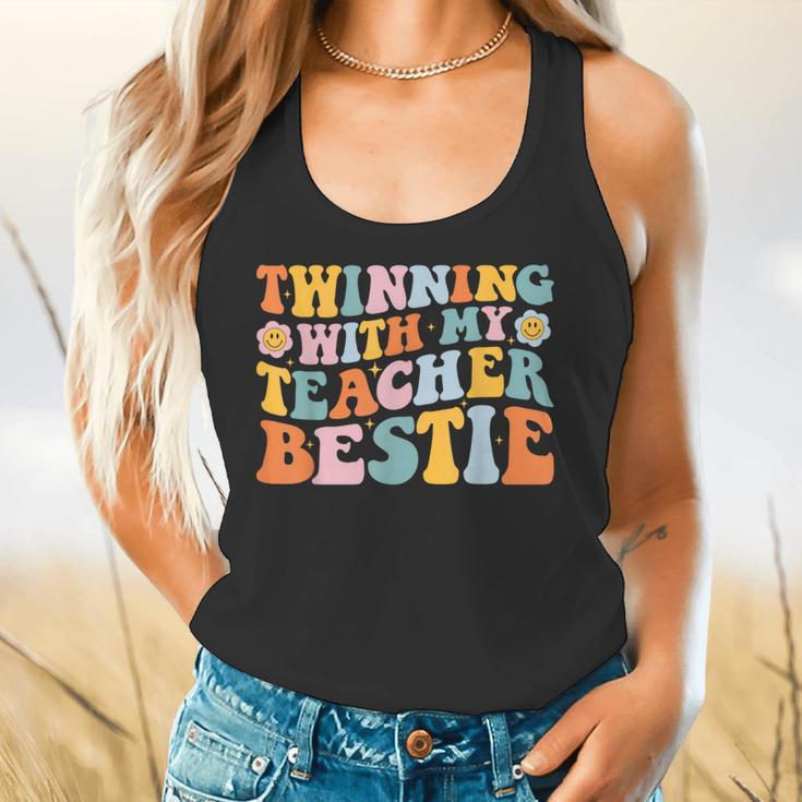 Twinning With My Teacher Bestie Twin Day Matching For Men Women Kids Flowy Tank, gift for family, gift for coworker Twinning With My Teacher Bestie Twin Day Matching For Men Women Kids Flowy Tank, gift for family, gift for coworker