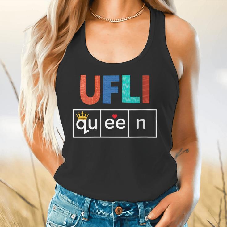 UFLI Queen Science Of Reading Literacy Teacher Appreciation Flowy Tank, gift for family, gift for coworker UFLI Queen Science Of Reading Literacy Teacher Appreciation Flowy Tank, gift for family, gift for coworker