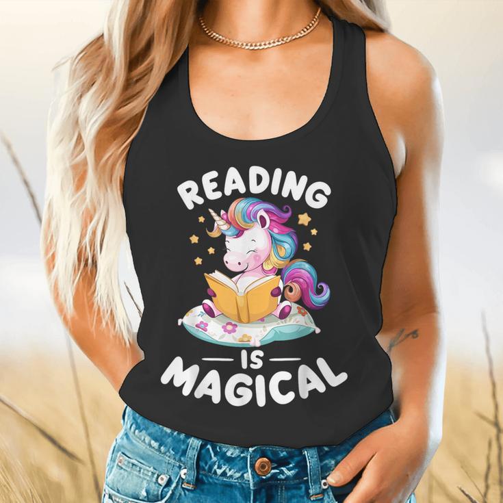 Unicorn Teacher Reading Is Magical Book Flowy Tank, gift for family, gift for coworker Unicorn Teacher Reading Is Magical Book Flowy Tank, gift for family, gift for coworker
