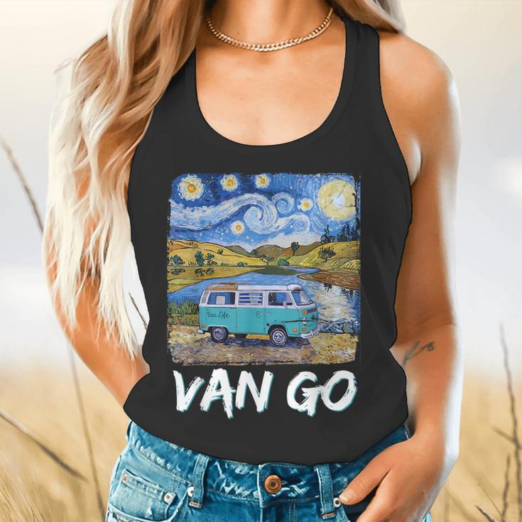 Van Go Retro Vanlife Art Teacher Flowy Tank, gift for family, gift for coworker Van Go Retro Vanlife Art Teacher Flowy Tank, gift for family, gift for coworker