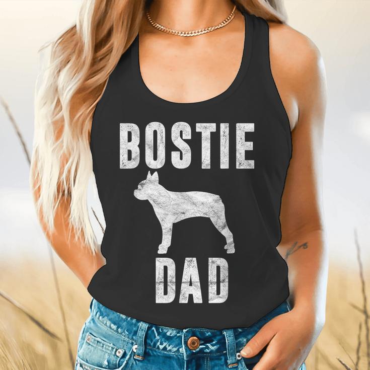 Vintage Boston Terrier Dad Dog Daddy Bostie Father Flowy Tank, gift for family, gift for coworker