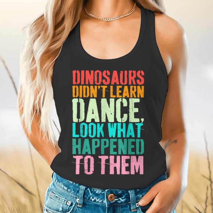 Vintage Dinosaurs Didn't Learn Dance Dance Teacher Flowy Tank, gift for family, gift for coworker Vintage Dinosaurs Didn't Learn Dance Dance Teacher Flowy Tank, gift for family, gift for coworker