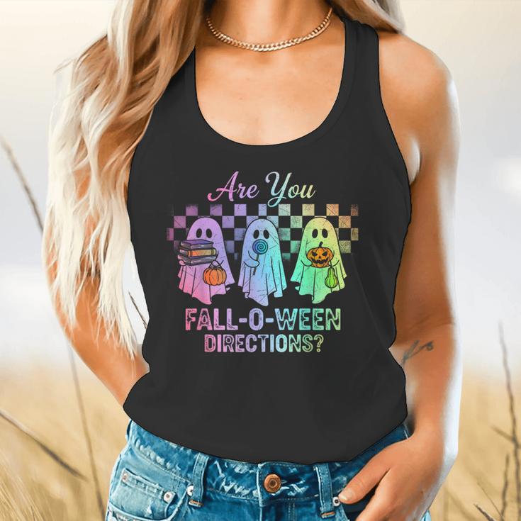 Vintage Are You Fall O Ween Directions Teacher Halloween Flowy Tank, gift for family, gift for coworker