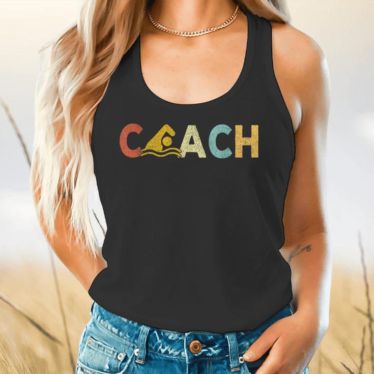 Vintage Swim Coach Swimming Coach Swim Teacher Swimmer Retro Flowy Tank, gift for family, gift for coworker