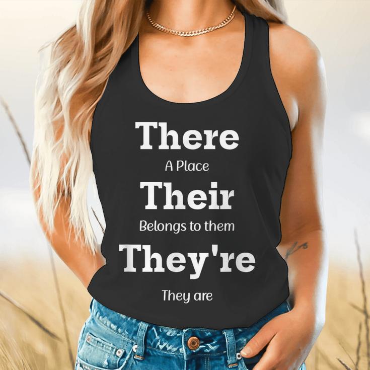 Vocabulary Police Their There They'Re English Teacher Flowy Tank, gift for family, gift for coworker