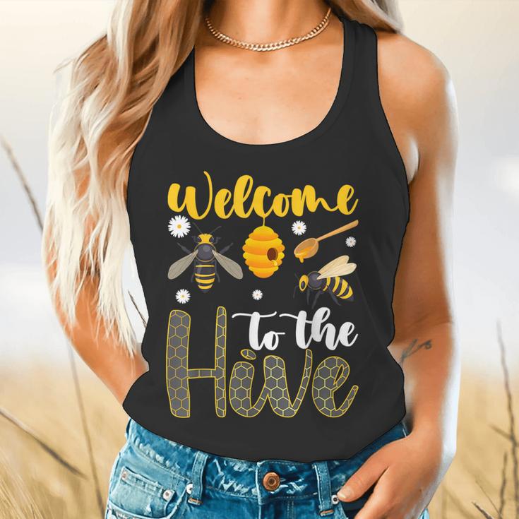 Welcome To The Hive Bee Teacher Back To School Flowy Tank, gift for family, gift for coworker Welcome To The Hive Bee Teacher Back To School Flowy Tank, gift for family, gift for coworker