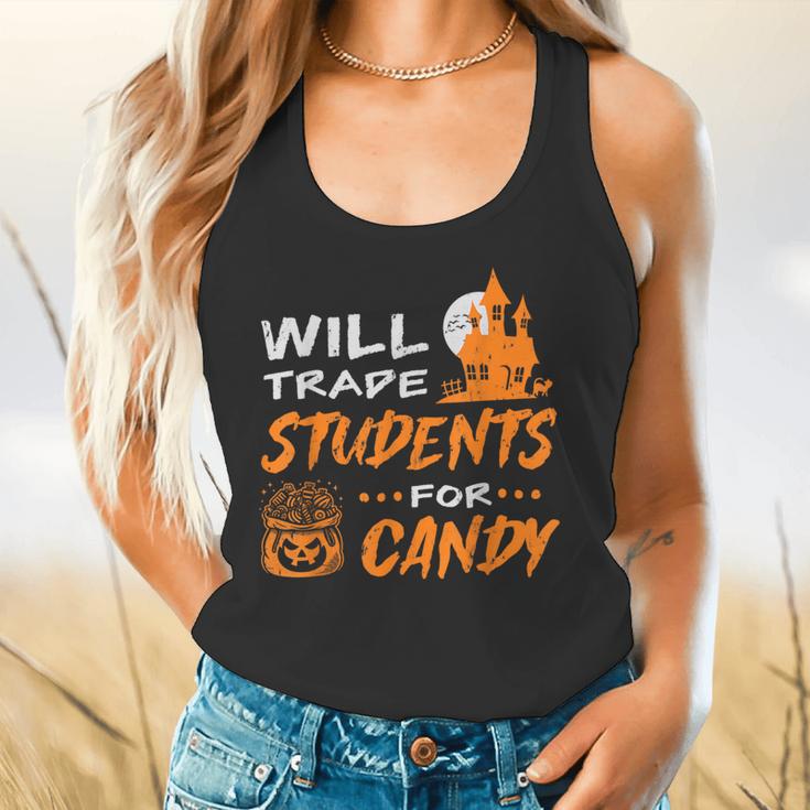 Will Trade Students For Candy Halloween Costume Teacher Flowy Tank, gift for family, gift for coworker