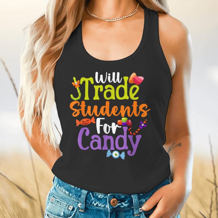 Will Trade Students For Candy Teacher Halloween Costume Flowy Tank, gift for family, gift for coworker