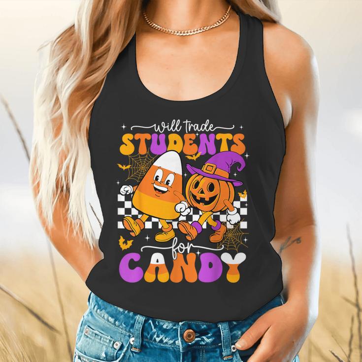 Will Trade Students For Candy Teacher Halloween Flowy Tank, gift for family, gift for coworker Will Trade Students For Candy Teacher Halloween Flowy Tank, gift for family, gift for coworker