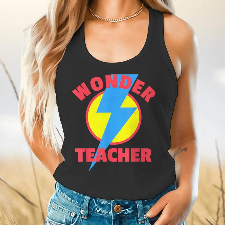 Wonder Teacher Teacher Halloween Tshirt Flowy Tank, gift for family, gift for coworker