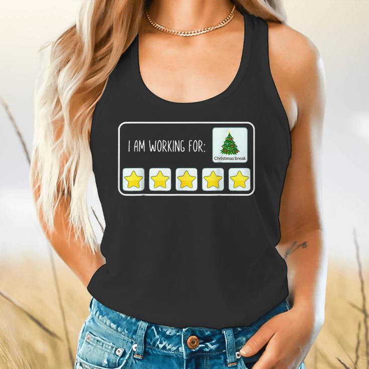 I Am Working For Christmas Break Teacher Christmas Flowy Tank, gift for family, gift for coworker