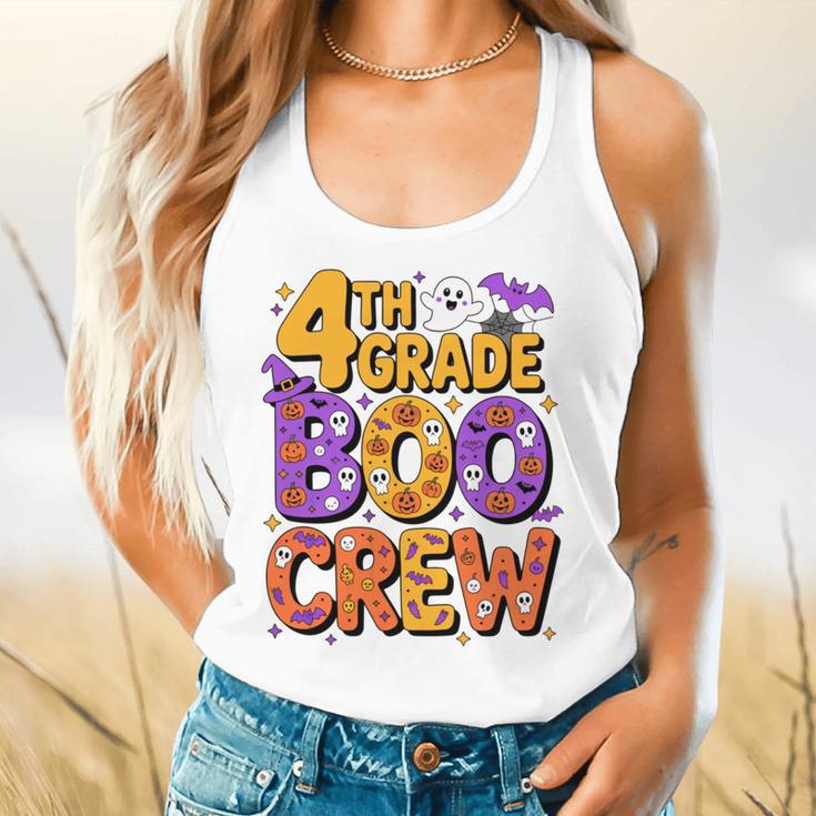 4th Grade Boo Crew Ghost Halloween Teacher Costume Flowy Tank, gift for family, gift for coworker 4th Grade Boo Crew Ghost Halloween Teacher Costume Flowy Tank, gift for family, gift for coworker