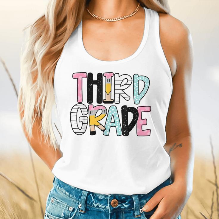 Back To School Third Grade Teacher First Day Of 3rd Grade Flowy Tank, gift for family, gift for coworker Back To School Third Grade Teacher First Day Of 3rd Grade Flowy Tank, gift for family, gift for coworker