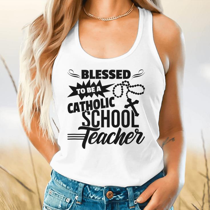 Blessed To Be A Catholic School Teacher Christian Teaching Flowy Tank, gift for family, gift for coworker Blessed To Be A Catholic School Teacher Christian Teaching Flowy Tank, gift for family, gift for coworker