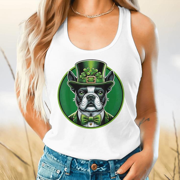 Boston Terrier Dog St Patricks Day Irish Pet Lover Men Women Kids Flowy Tank, gift for family, gift for coworker