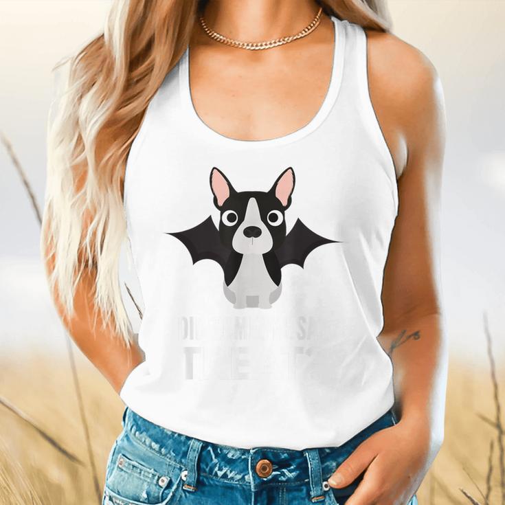 Boston Terrier Halloween Shirt Did Someone Say Treat Flowy Tank, gift for family, gift for coworker