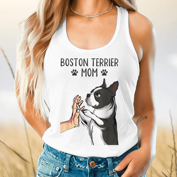Boston Terrier Mom Dogs Mum Woman Flowy Tank, gift for family, gift for coworker