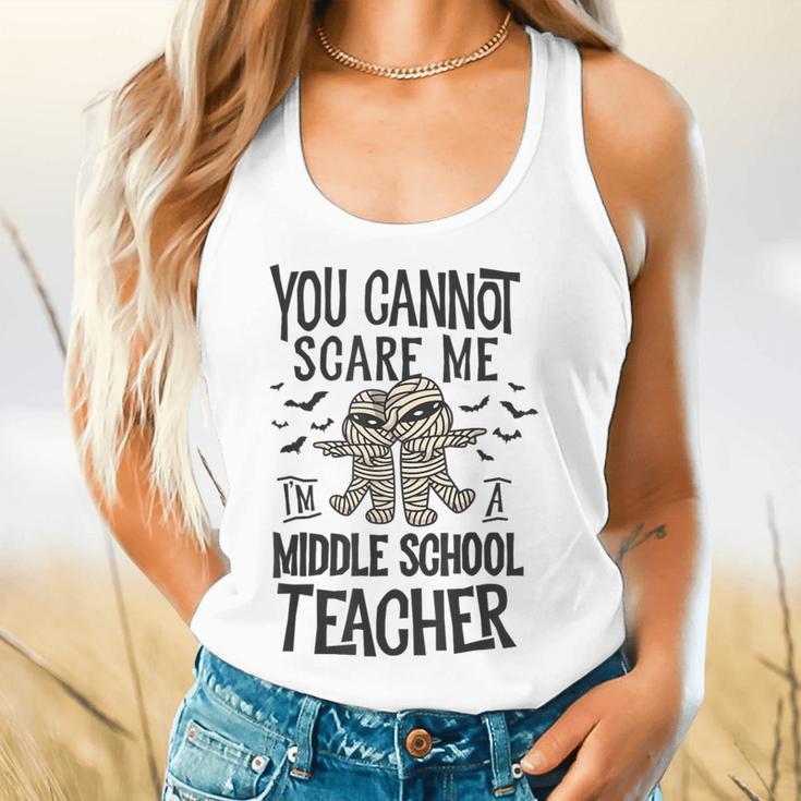 You Cannot Scare Me I'm A Middle School Teacher Halloween Flowy Tank, gift for family, gift for coworker You Cannot Scare Me I'm A Middle School Teacher Halloween Flowy Tank, gift for family, gift for coworker