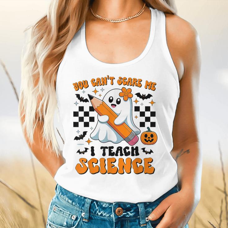 You Can't Scare Me I Teach Science Retro Teacher Halloween Flowy Tank, gift for family, gift for coworker You Can't Scare Me I Teach Science Retro Teacher Halloween Flowy Tank, gift for family, gift for coworker