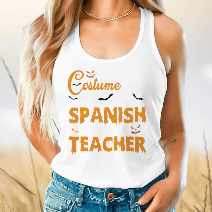 I Don't Need A Costume I'm A Spanish Teacher Halloween Flowy Tank, gift for family, gift for coworker