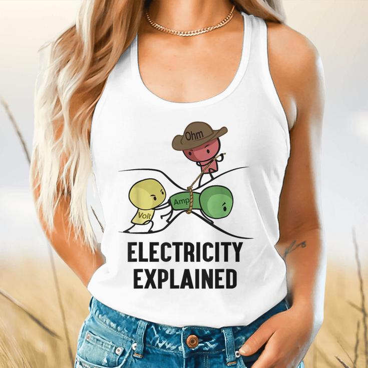 Electricity Explained Physics Nerd I Teacher School Flowy Tank, gift for family, gift for coworker Electricity Explained Physics Nerd I Teacher School Flowy Tank, gift for family, gift for coworker