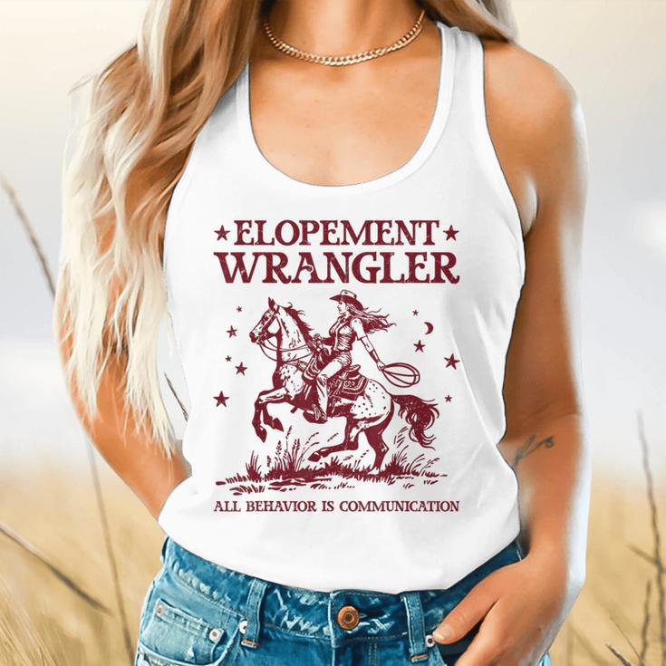Elopement Wrangler Teacher ABA Behavior Support Cowboy Flowy Tank, gift for family, gift for coworker