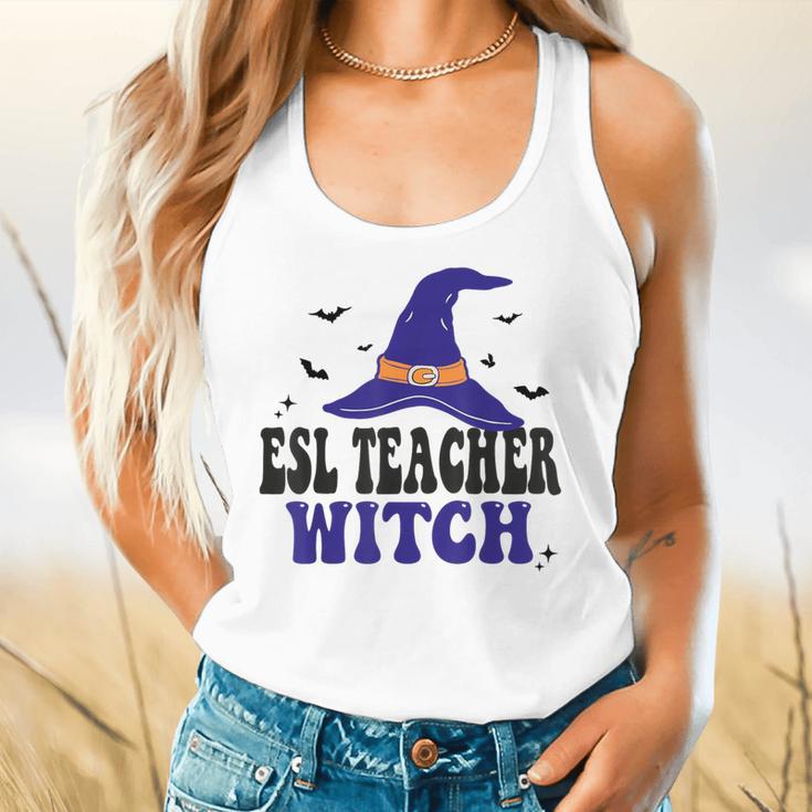 ESL Teacher Witch Halloween Matching Group Costume Flowy Tank, gift for family, gift for coworker ESL Teacher Witch Halloween Matching Group Costume Flowy Tank, gift for family, gift for coworker