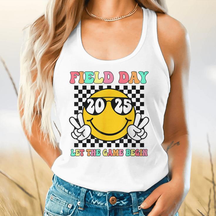 Field Day 2025 Let The Games Begin Yellow Team Teachers Kids Flowy Tank, gift for family, gift for coworker