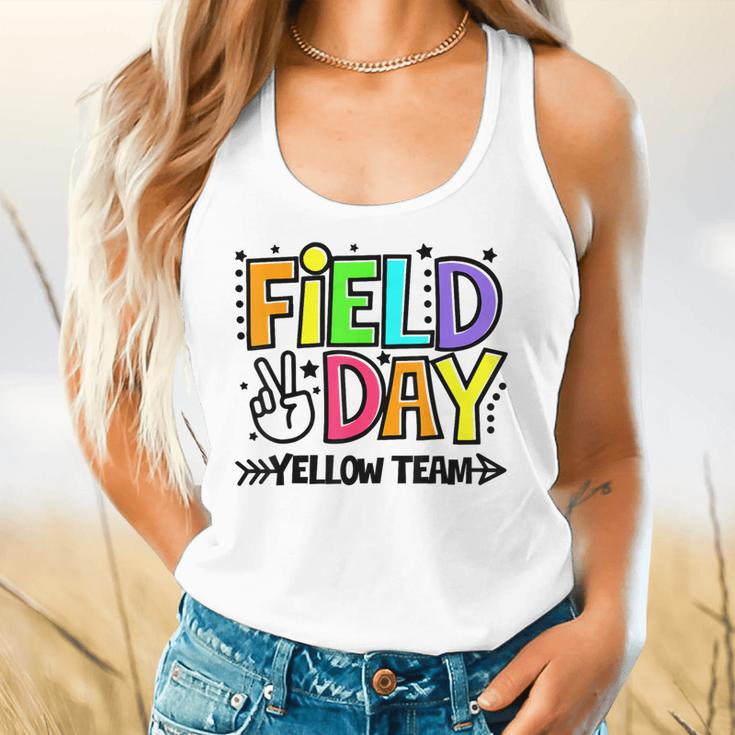 Field Day Yellow Team For Teacher Kids Field Day Games Flowy Tank, gift for family, gift for coworker Field Day Yellow Team For Teacher Kids Field Day Games Flowy Tank, gift for family, gift for coworker