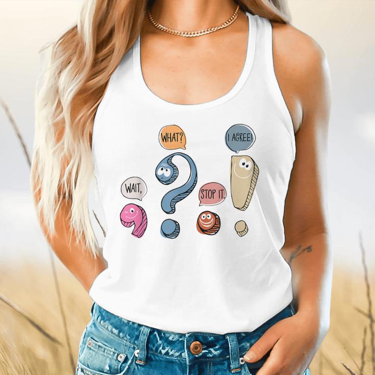 Grammar Teacher Punctuation For English Teacher Men Women Flowy Tank, gift for family, gift for coworker