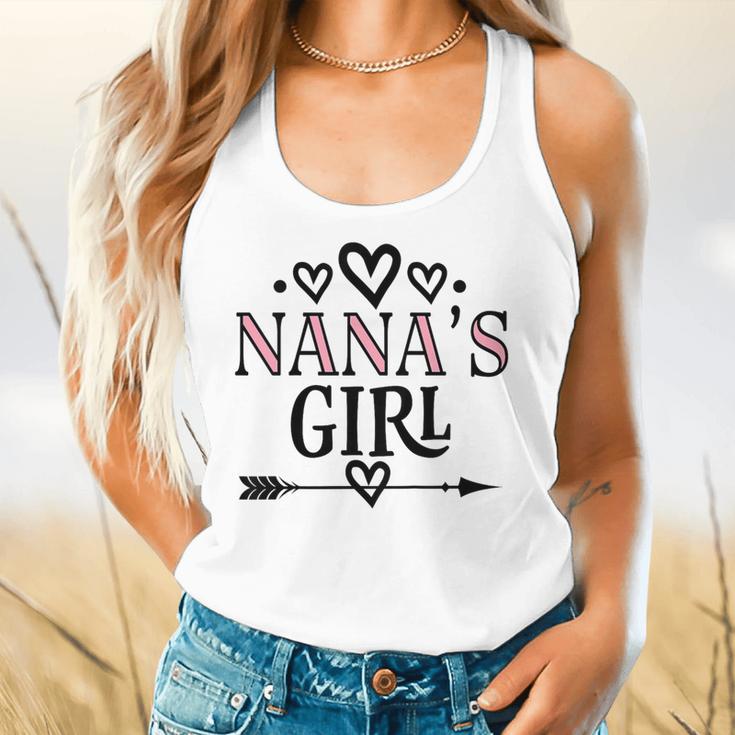 Granddaughter Nanas Girl Flowy Tank, gift for family, gift for coworker