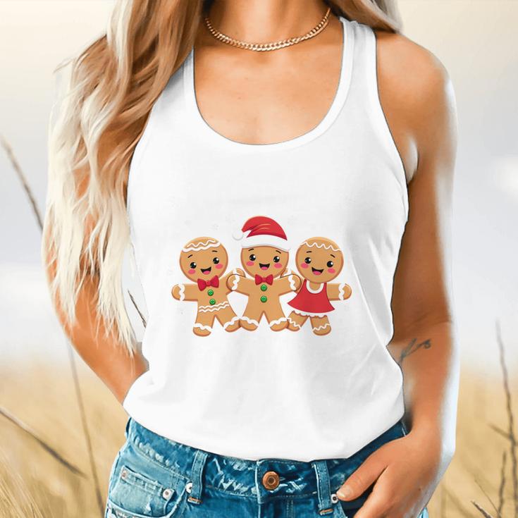 Hanging With My Cookies Gingerbread Christmas Teacher Xmas Flowy Tank, gift for family, gift for coworker