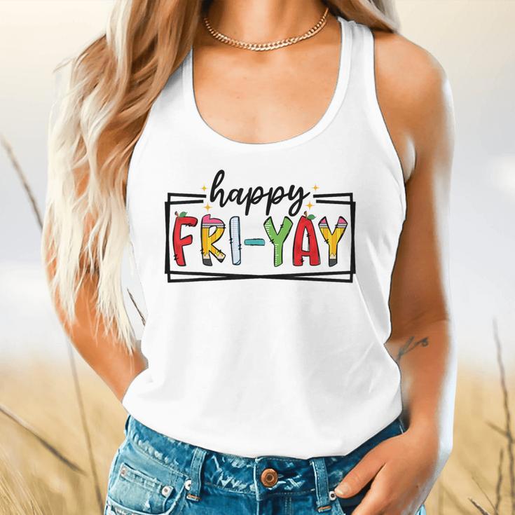 Happy Fri-Yay Friday Lovers Teacher Fri Yay Weekend Flowy Tank, gift for family, gift for coworker Happy Fri-Yay Friday Lovers Teacher Fri Yay Weekend Flowy Tank, gift for family, gift for coworker