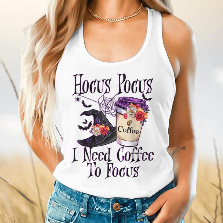 Hocus Pocus I Need Coffee To Focus Halloween Teacher Flowy Tank, gift for family, gift for coworker Hocus Pocus I Need Coffee To Focus Halloween Teacher Flowy Tank, gift for family, gift for coworker