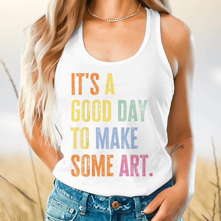 It's A Good Day To Make Art Artist Teacher Painter Flowy Tank, gift for family, gift for coworker It's A Good Day To Make Art Artist Teacher Painter Flowy Tank, gift for family, gift for coworker