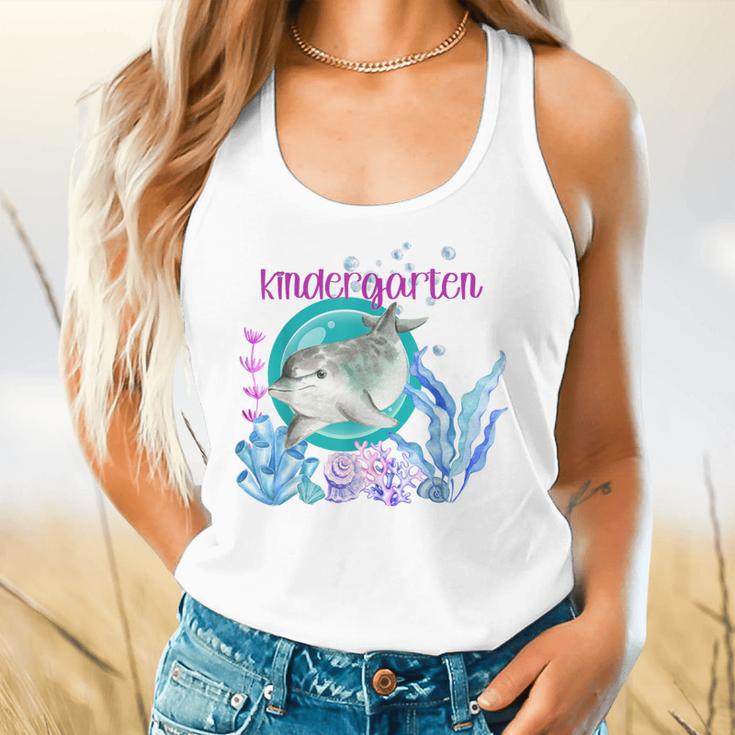 Kindergarten Teacher Dolphin Ocean Life Teaching Team Spirit Flowy Tank, gift for family, gift for coworker Kindergarten Teacher Dolphin Ocean Life Teaching Team Spirit Flowy Tank, gift for family, gift for coworker