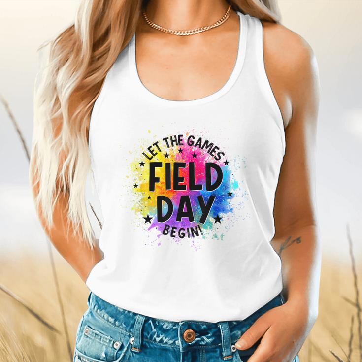 Let The Games Begin Field Day Fun Day Teachers Boys Girls Flowy Tank, gift for family, gift for coworker Let The Games Begin Field Day Fun Day Teachers Boys Girls Flowy Tank, gift for family, gift for coworker