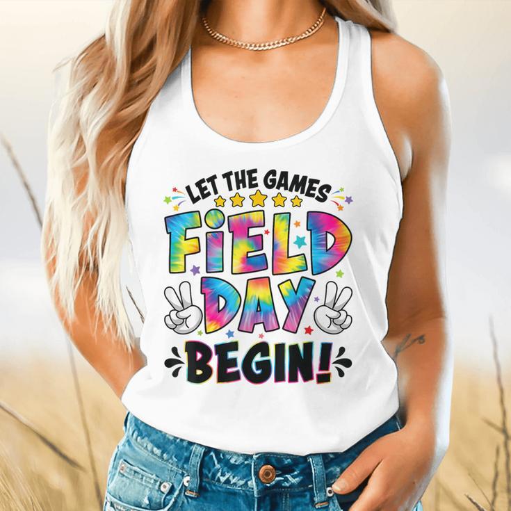 Let The Games Field Day Begin Tie Dye Adults Teacher Kids Flowy Tank, gift for family, gift for coworker Let The Games Field Day Begin Tie Dye Adults Teacher Kids Flowy Tank, gift for family, gift for coworker