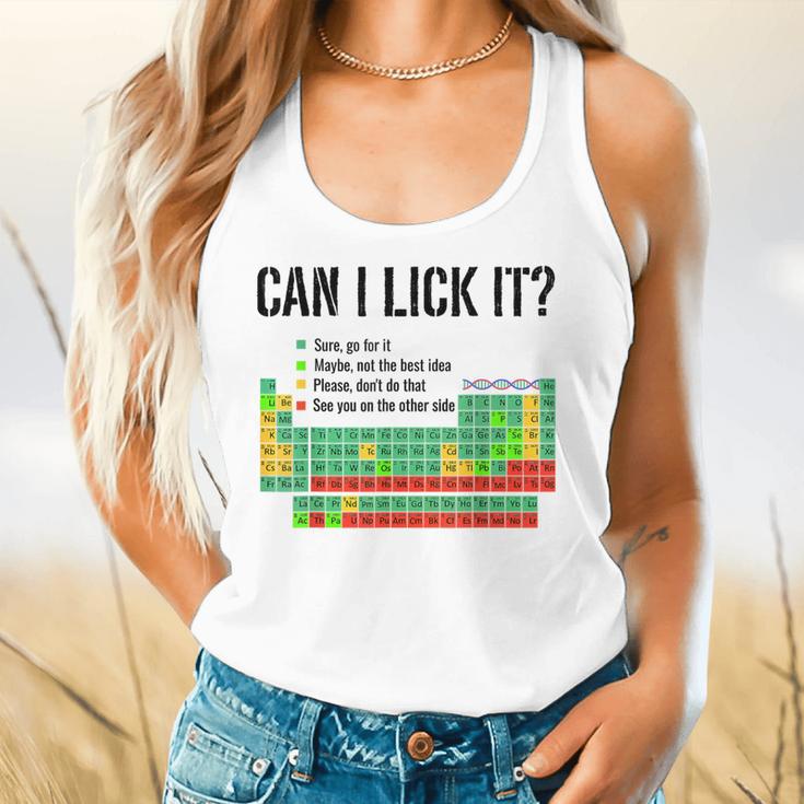 Can I Lick It Periodic Table Chart Science Teacher Flowy Tank, gift for family, gift for coworker Can I Lick It Periodic Table Chart Science Teacher Flowy Tank, gift for family, gift for coworker