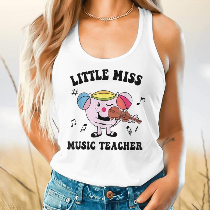 Little Miss Music Teacher Music Teacher Team Flowy Tank, gift for family, gift for coworker
