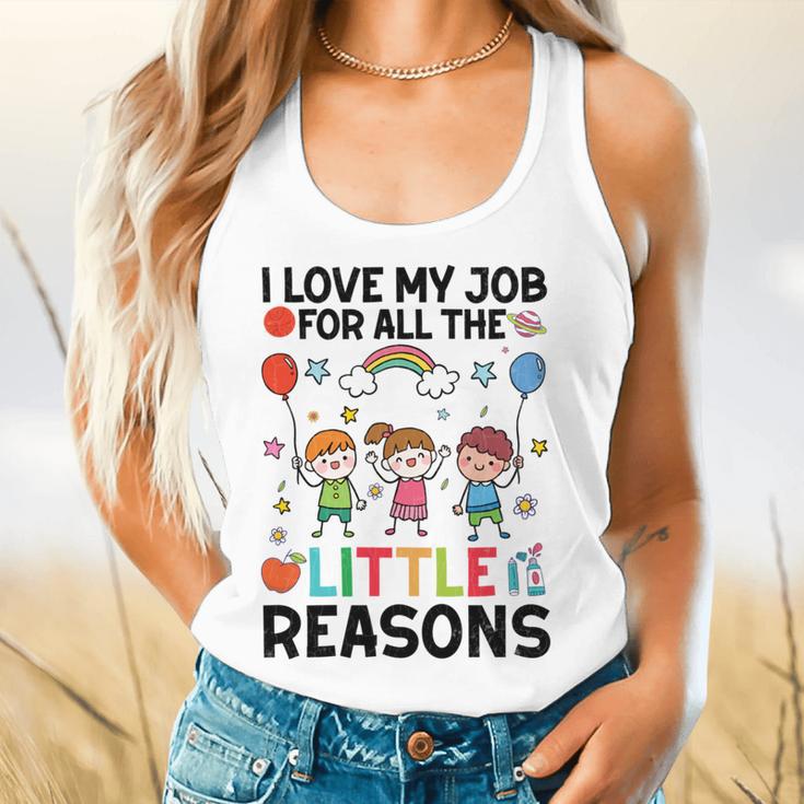Love Job For Little Reasons Daycare Teacher Graphic Flowy Tank, gift for family, gift for coworker Love Job For Little Reasons Daycare Teacher Graphic Flowy Tank, gift for family, gift for coworker