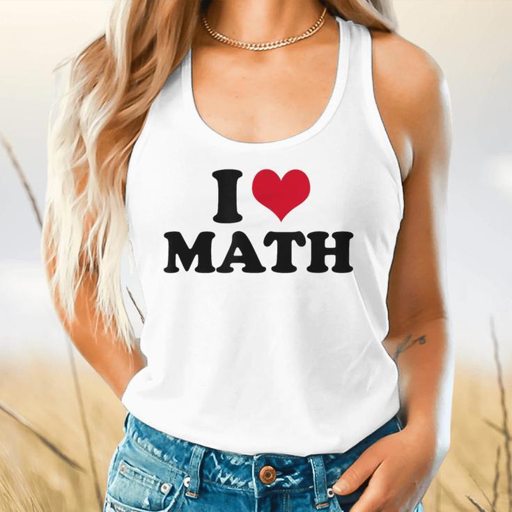 I Love Math Teacher Flowy Tank, gift for family, gift for coworker I Love Math Teacher Flowy Tank, gift for family, gift for coworker