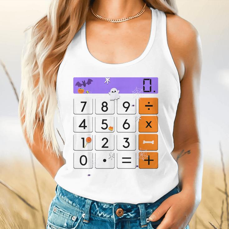 Math Teacher Halloween Costume Calculator Math Pun Flowy Tank, gift for family, gift for coworker Math Teacher Halloween Costume Calculator Math Pun Flowy Tank, gift for family, gift for coworker